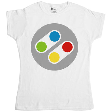 Retro Controller Womens Fitted T-Shirt 8Ball